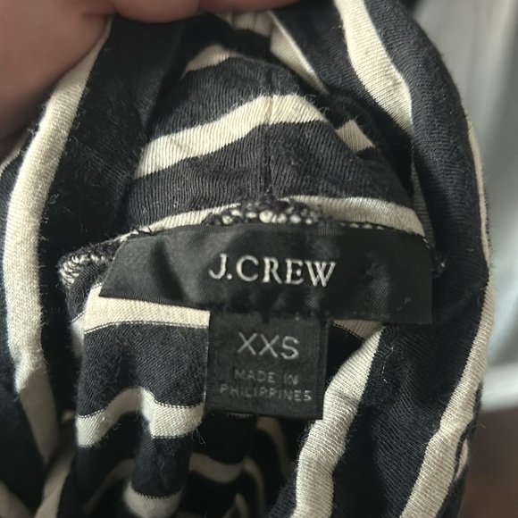 Black and White Striped J. Crew Turtleneck - Picture 3 of 4